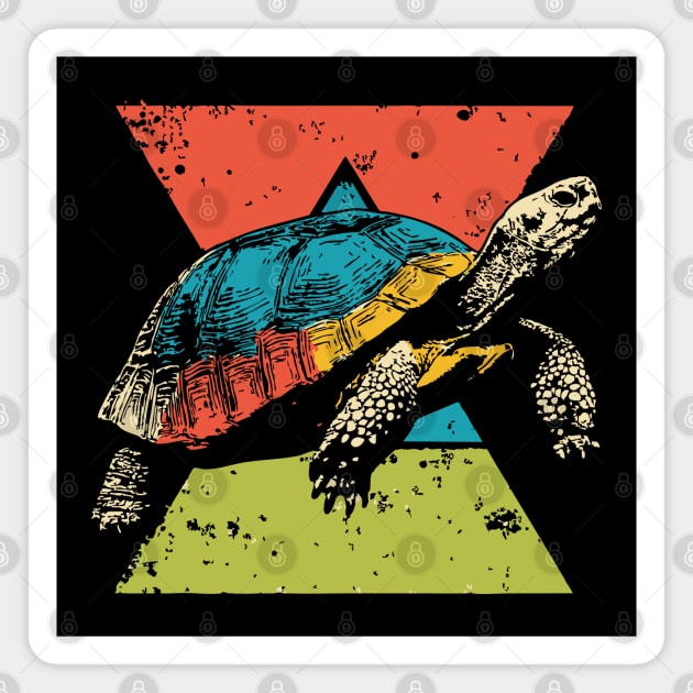Colorful Tortoise Pop Art | Wise and Slow Animal Magnet by TuncGK